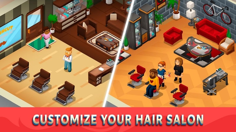 Idle Barber Shop Tycoon mod android