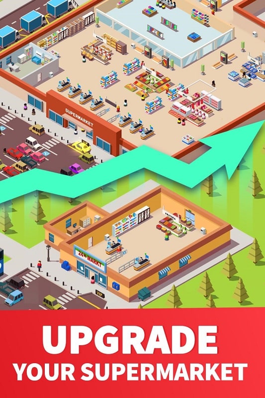 Idle Supermarket Tycoon mod android