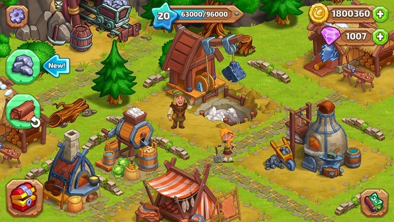 Vikings and Dragon Island Farm mod apk