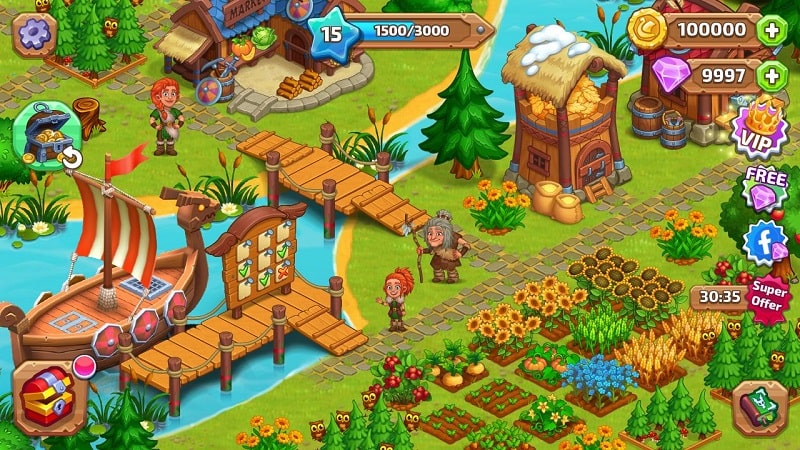 Vikings and Dragon Island Farm mod free