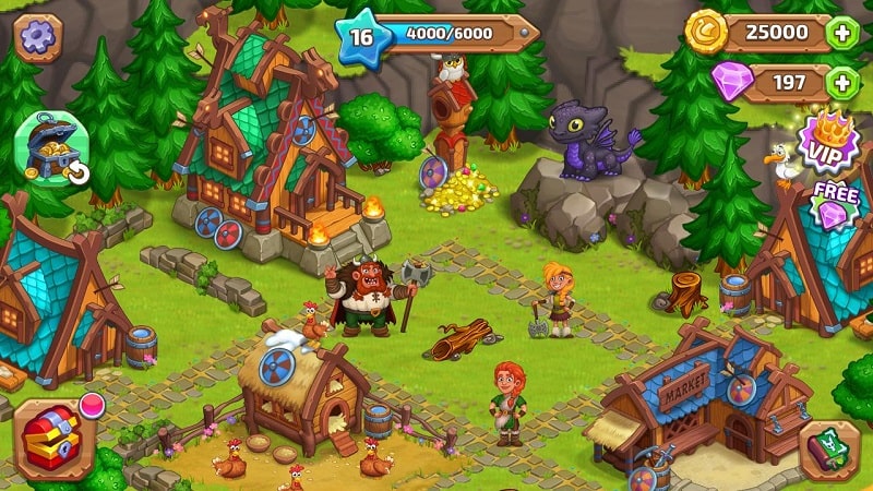 Vikings and Dragon Island Farm mod