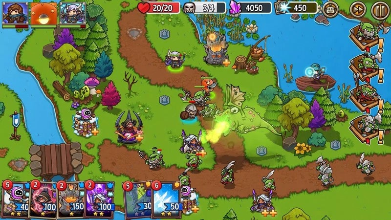 Crazy Defense Heroes mod free android