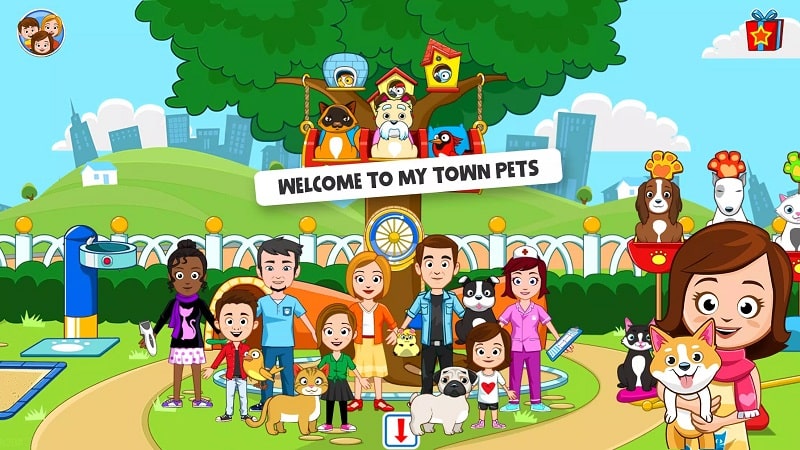 My Town Pet Animal kids game mod
