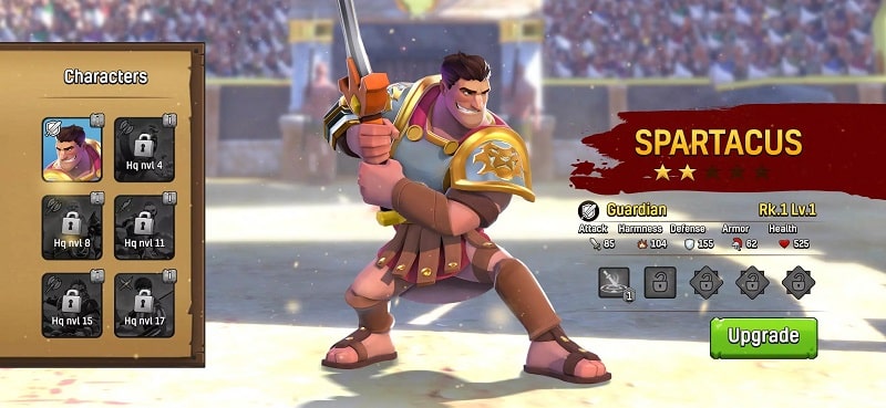 Gladiator Heroes of Kingdoms mod free