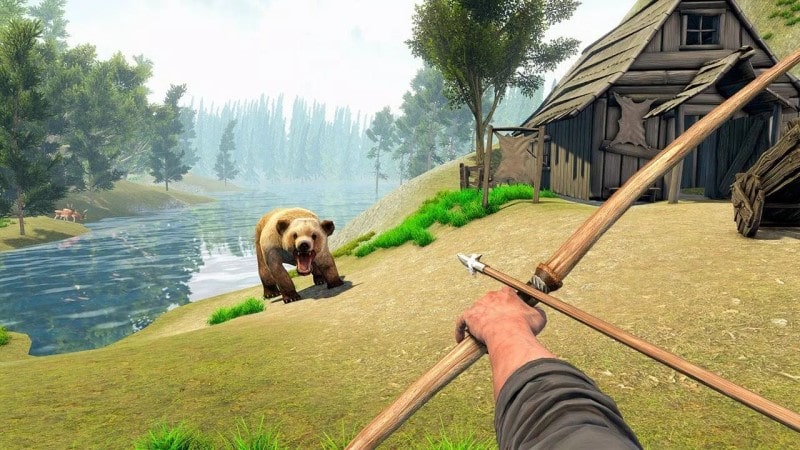 Woodcraft Island Survival Game mod free