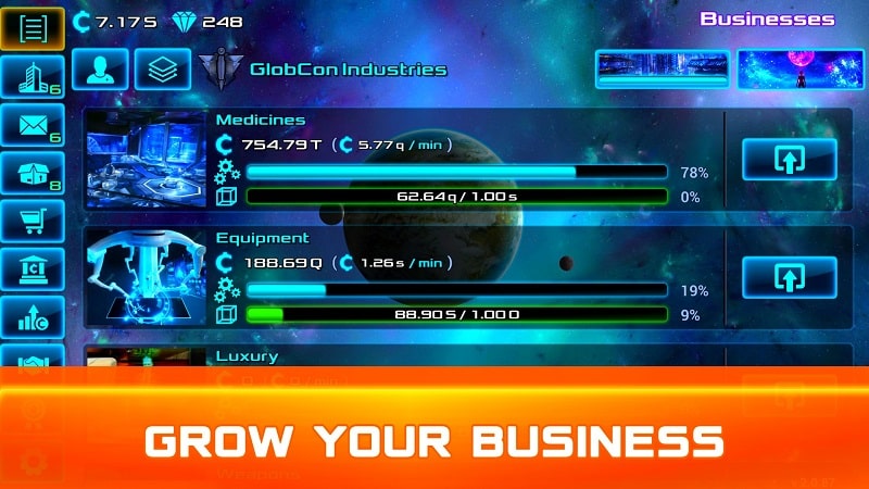 Idle Space Business Tycoon mod