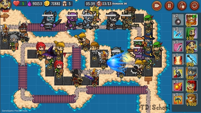 Tower Defense School 2 mod android