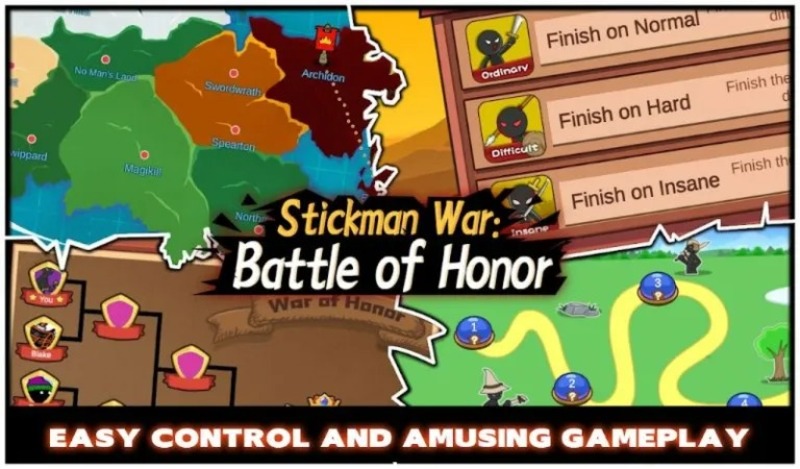 Stickman War Battle of Honor mod