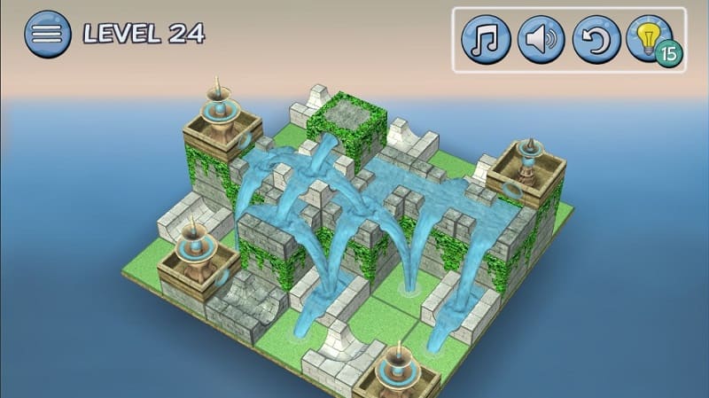 Flow Water Fountain 3D Puzzle apk