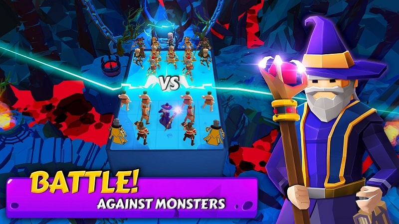 Merge Wars Knights vs Monsters mod free