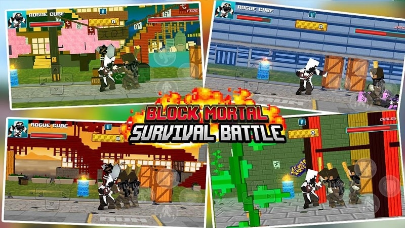 Block Mortal Survival Battle mod