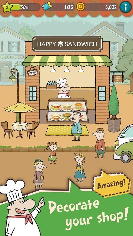 Happy Sandwich Cafe mod